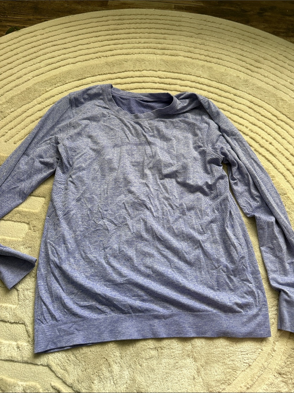 lululemon athletica Heathered Light Purple Long-Sleeve Top
